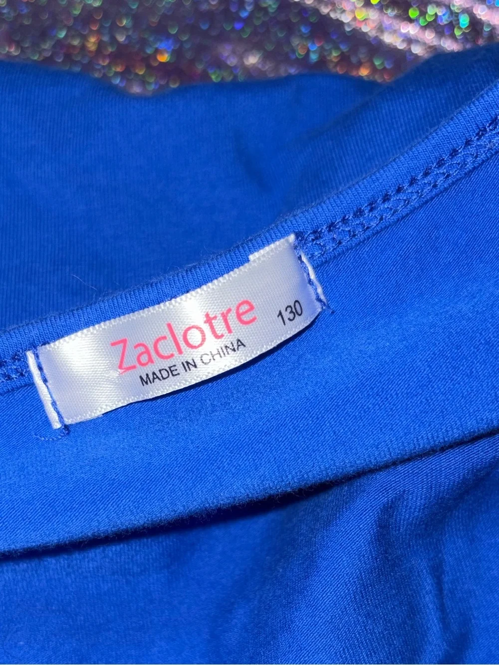 Zaclotre Ballet Leotard Sequin Royal Blue